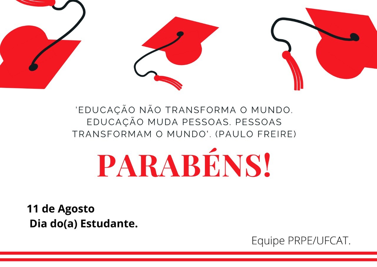 Parabéns Estudantes 2020