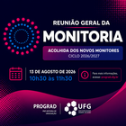noticia monitoria  - acolhida dos monitores 2026