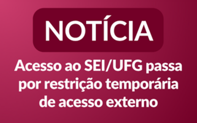 Notícia acesso ao SEI