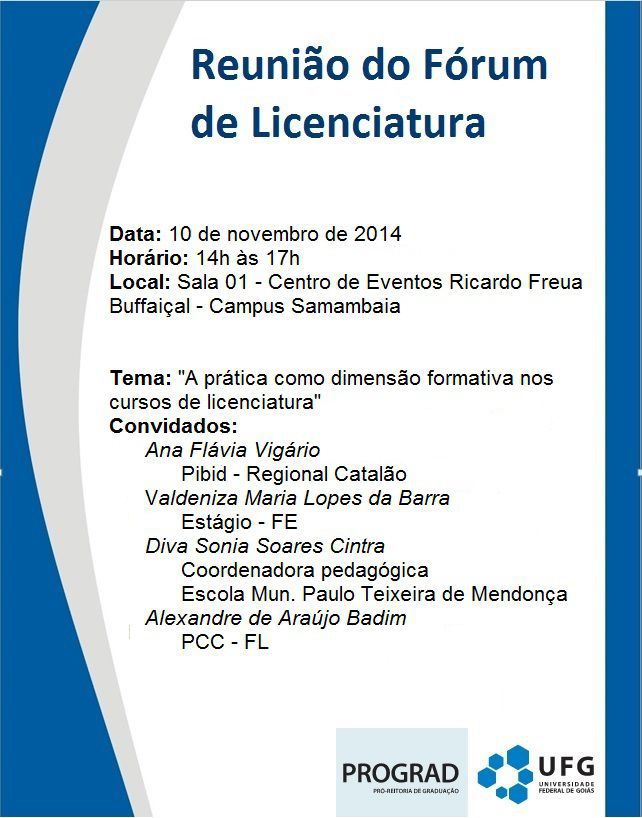 Convite_Forum licenciatura_10/11/14