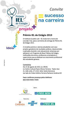 Convite IEL2013