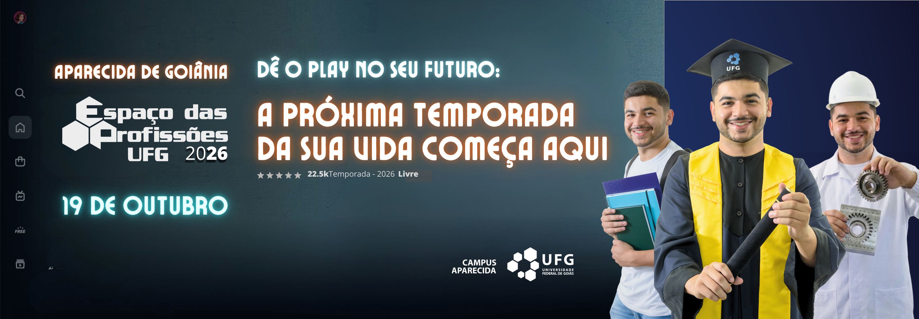 Banner Espaço das Profissões Aparecida de Goiânia