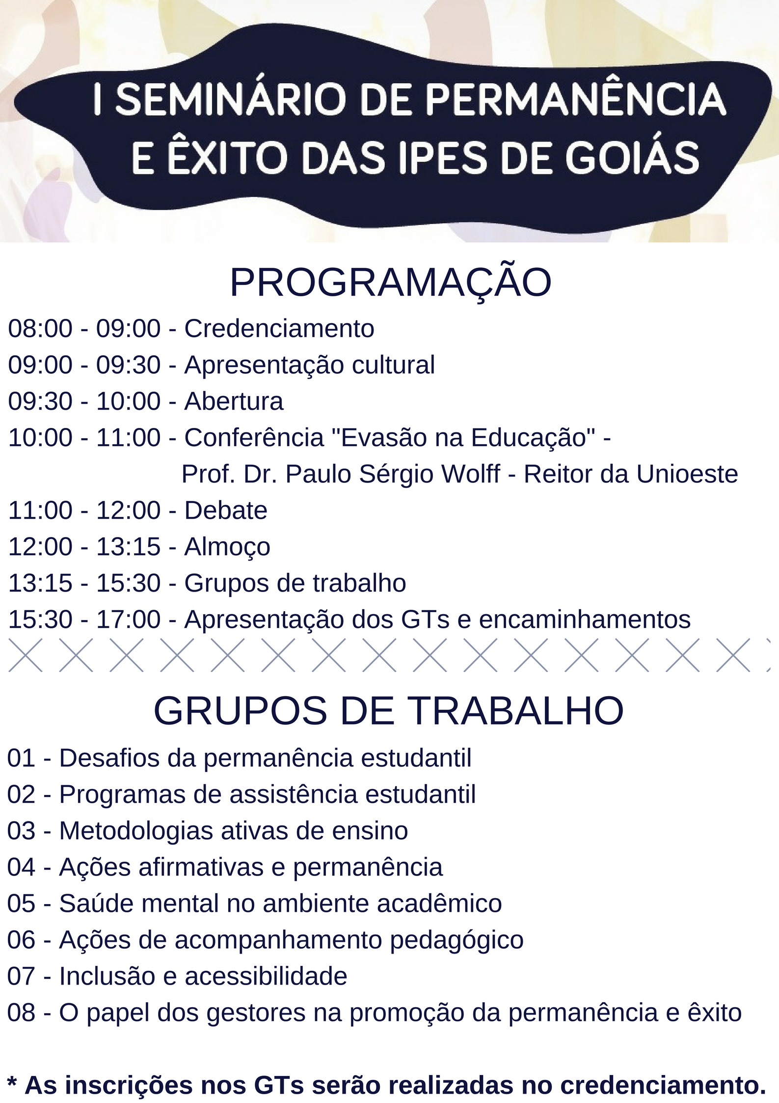 Programação_ I seminário de Permanência