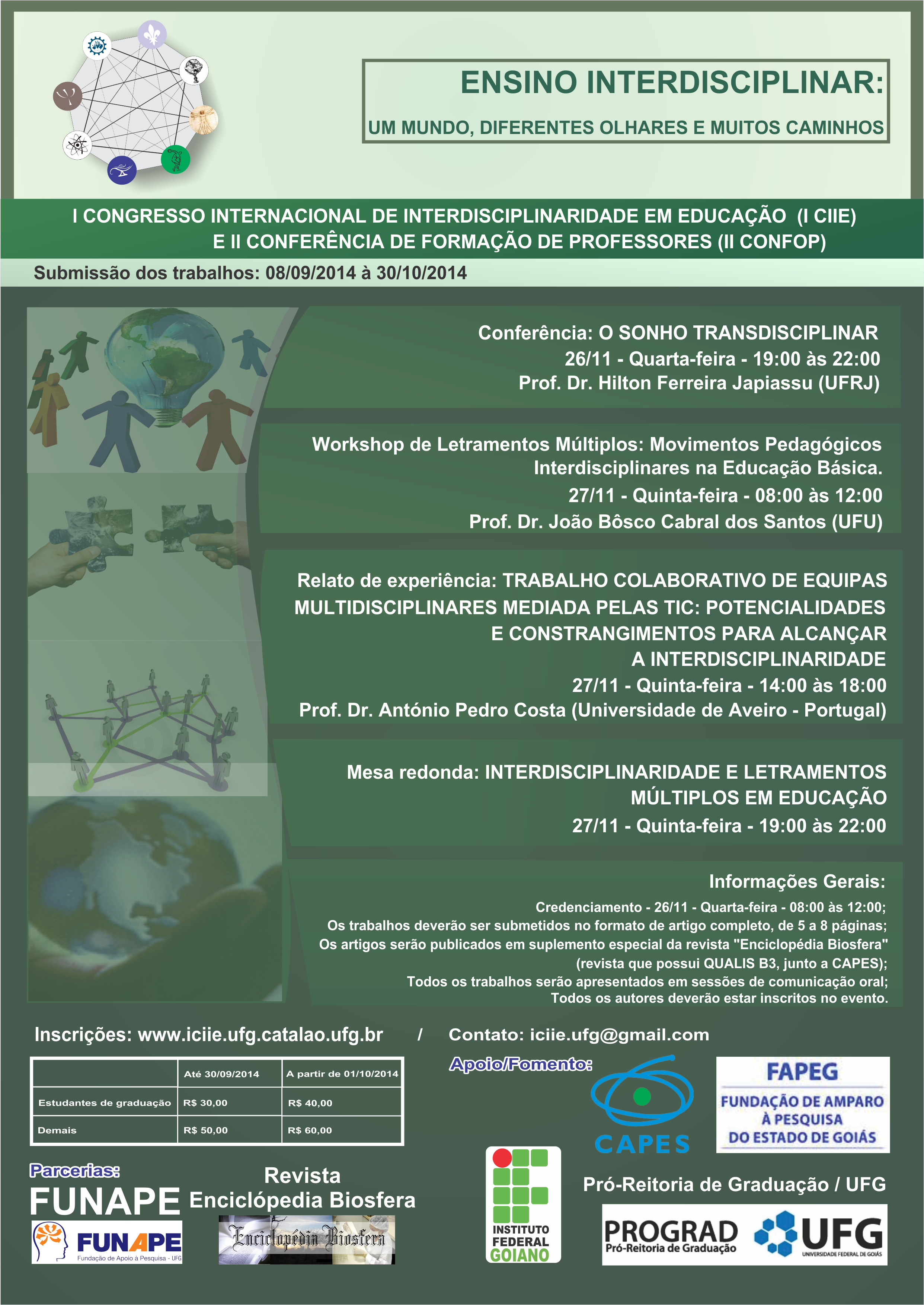 Folder Congresso Internacional Interdisciplinaridade