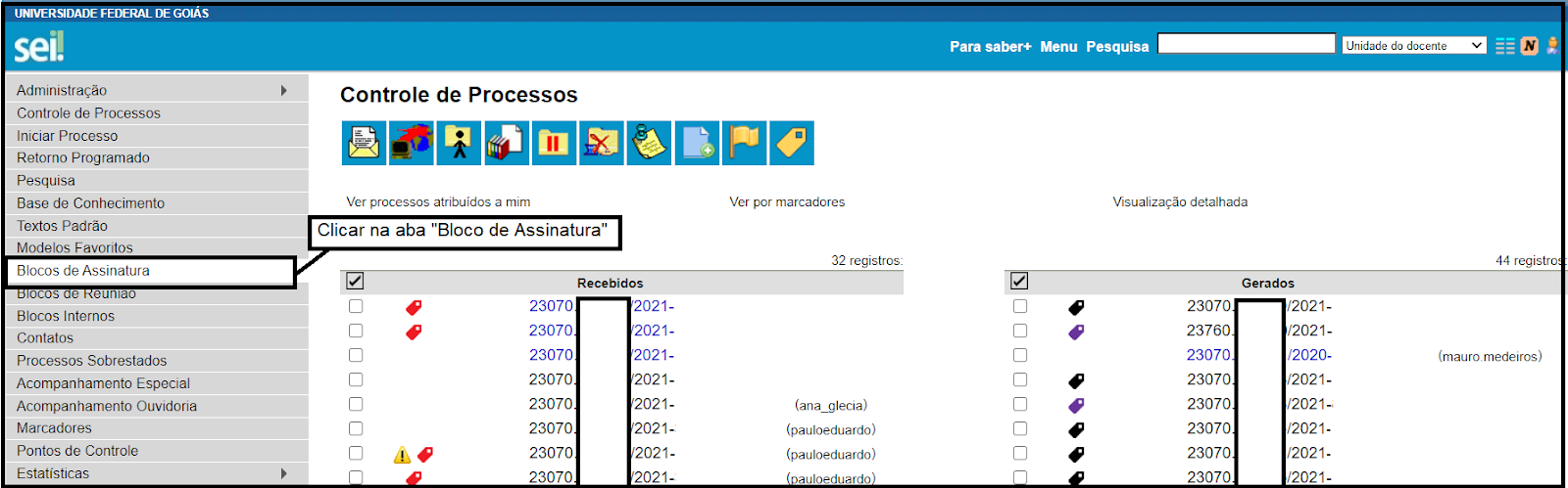 Visão da Unidade 22