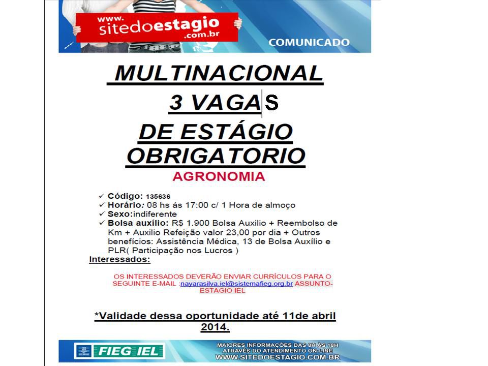 vagas agronomia