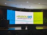Vista do palco do evento 