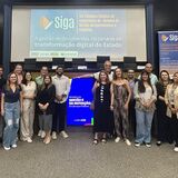 Os servidores Paulo Oliveira e Margarete Sotero estiveram presentes no  VIII Encontro Técnico de Integrantes do Siga