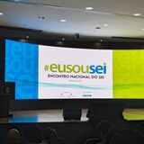 Vista do palco do evento 