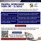 Propell Workshop para o TOEFL iBT.