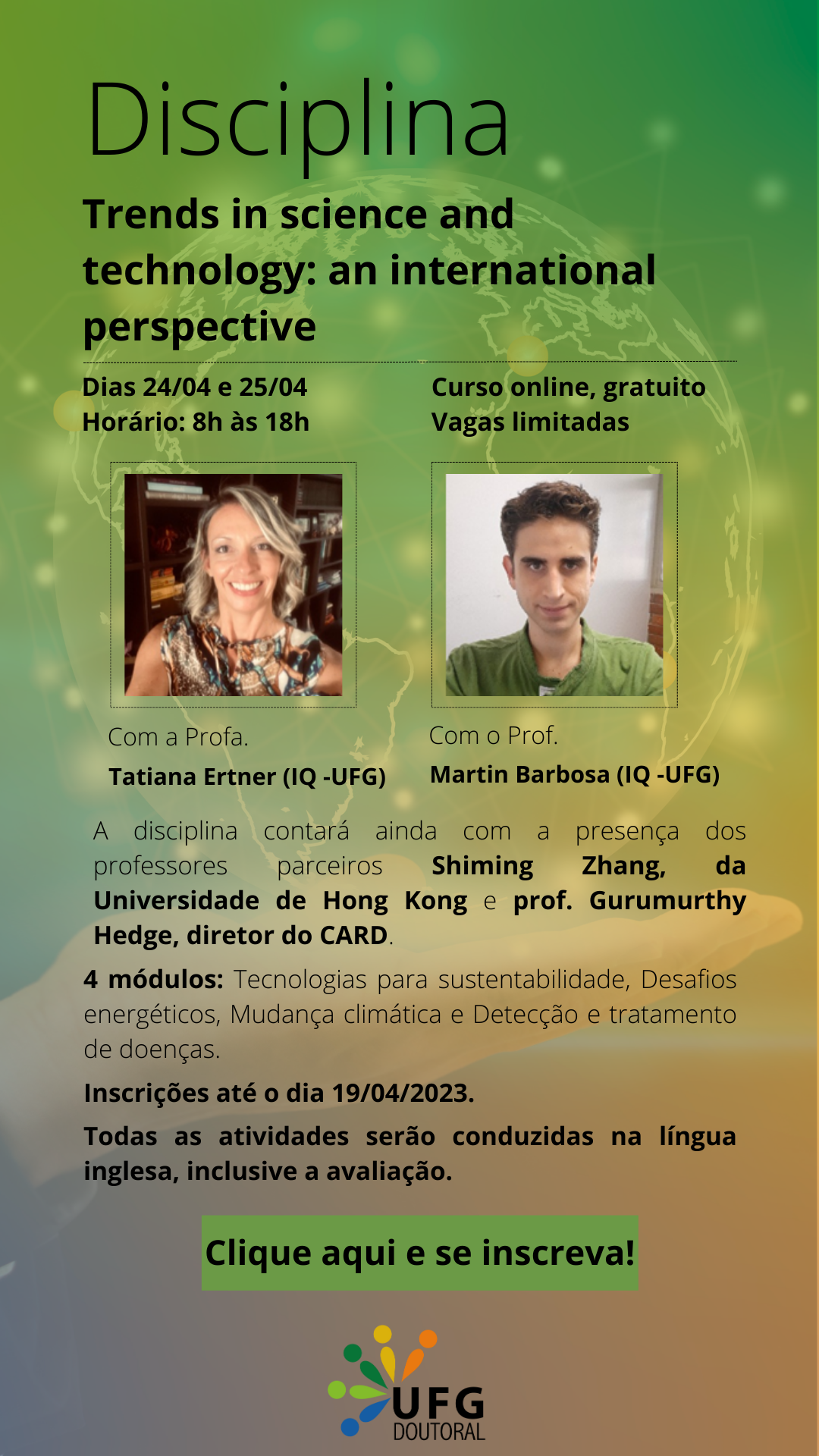 Disciplina Trends in science and technology an international