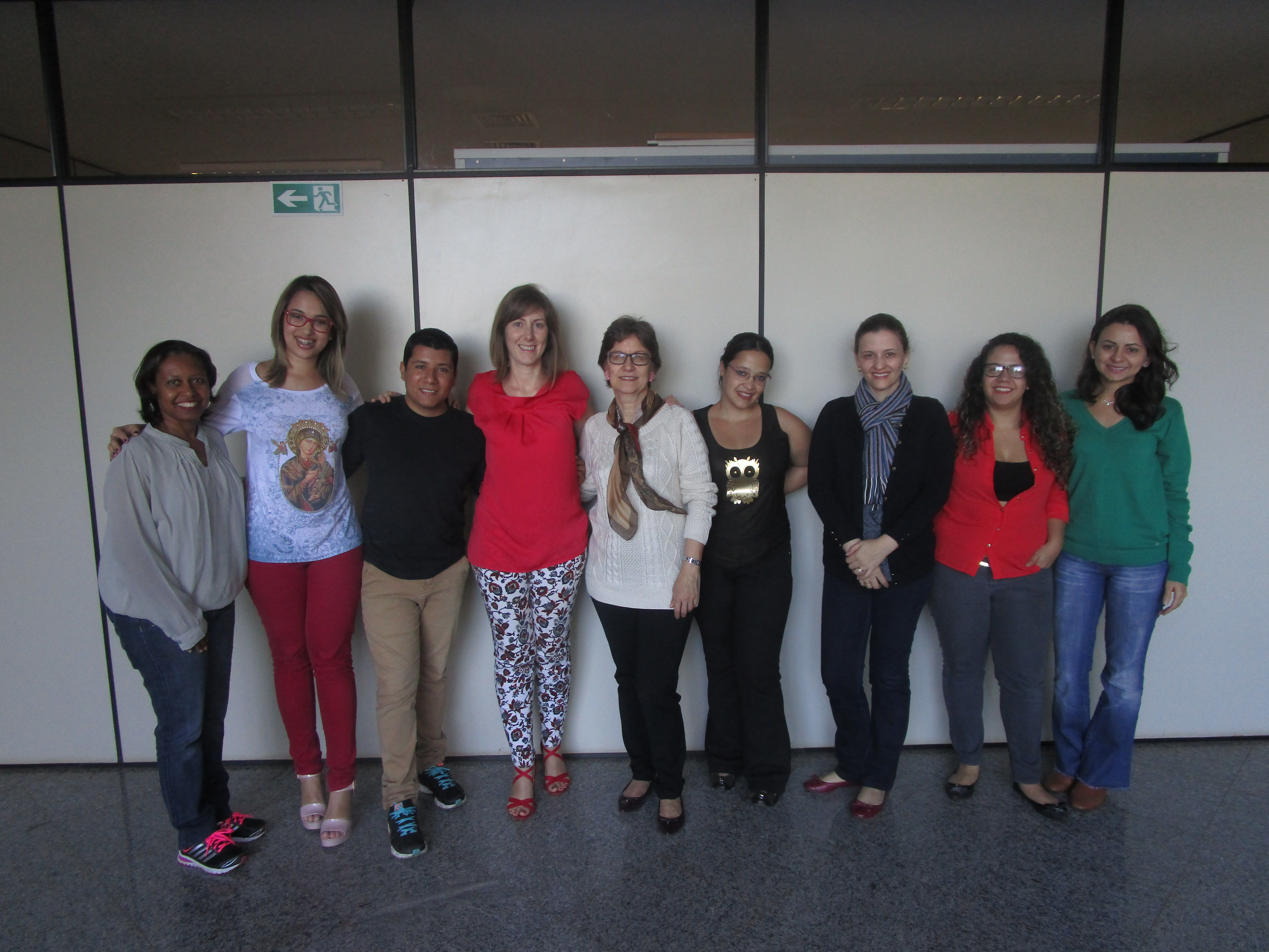 Leitora e equipe CAI