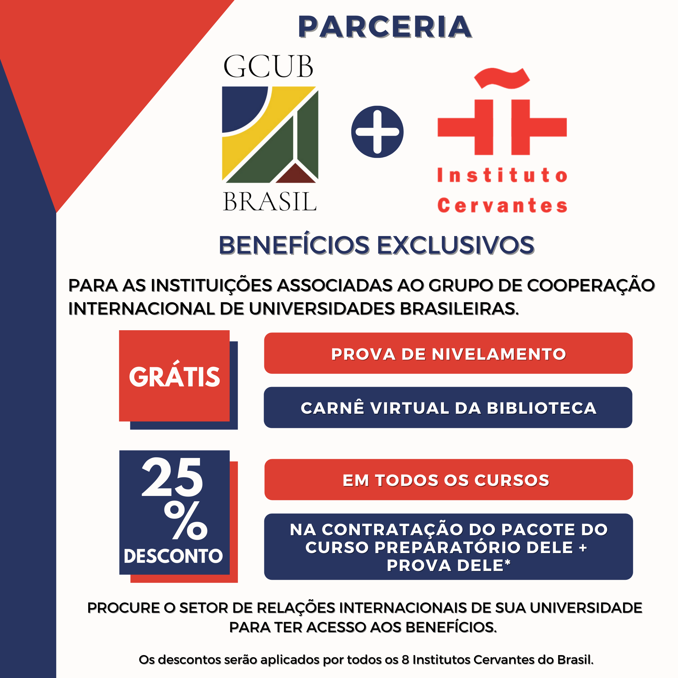 Benefícios Maio Instituto Cervantes