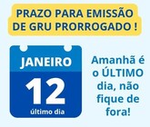 Prorrogação GRU 2024