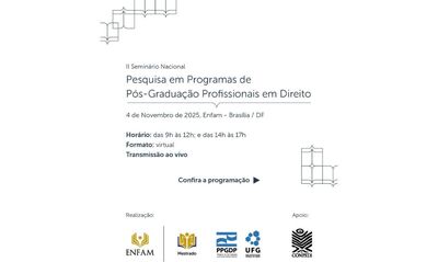 II Seminário Nacional - Pesquisa em Programas de Pós-Graduação Profissionais em Direito