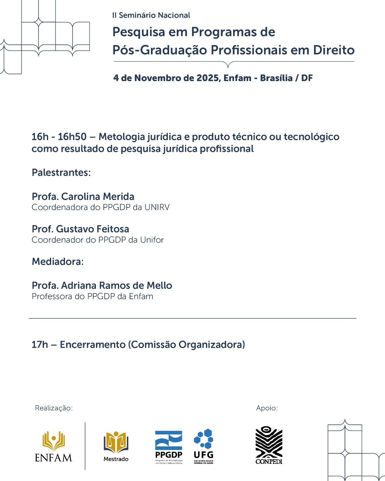 II Seminário Nacional de Pesquisa em Programas de Pós-Graduação Profissionais em Direito