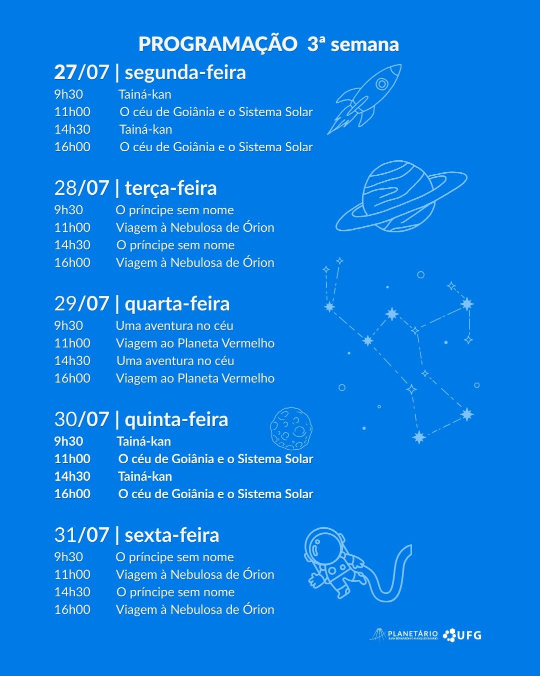 3 férias 2026