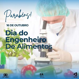 Parabéns aos Engenheiros(as) de Alimentos.