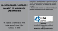 FOLDER_III CURSO SOBRE CUIDADOS E MANEJO DE ANIMAIS DE LABORATÓRIO