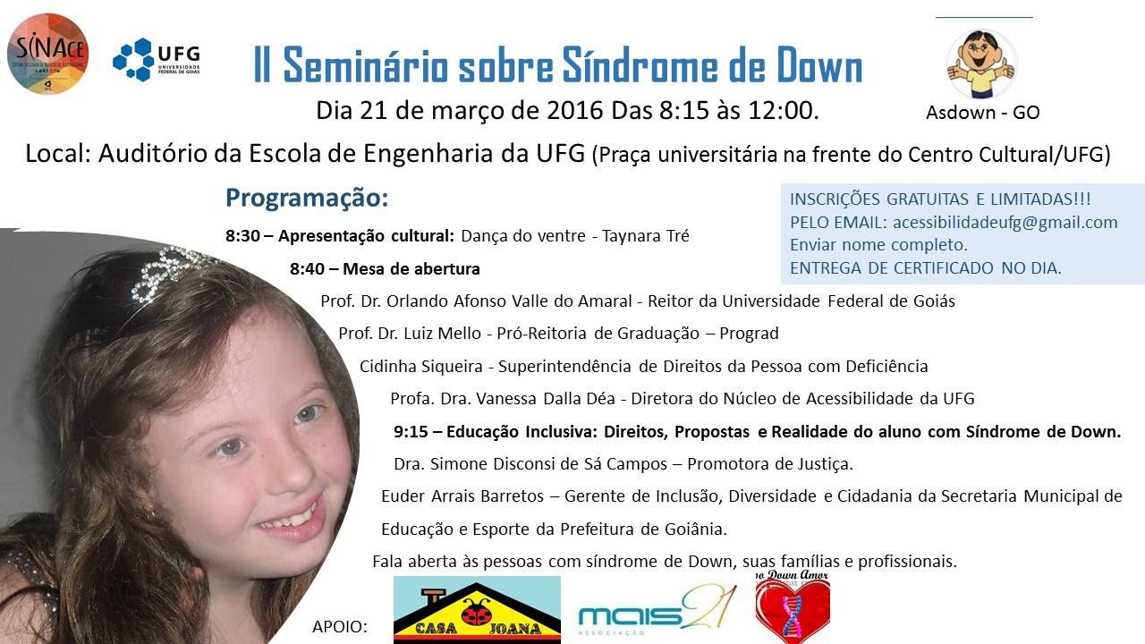 II Seminário sobre Síndrome de Down