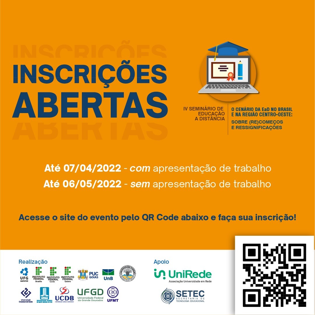 Inscrições Seminário - Ead