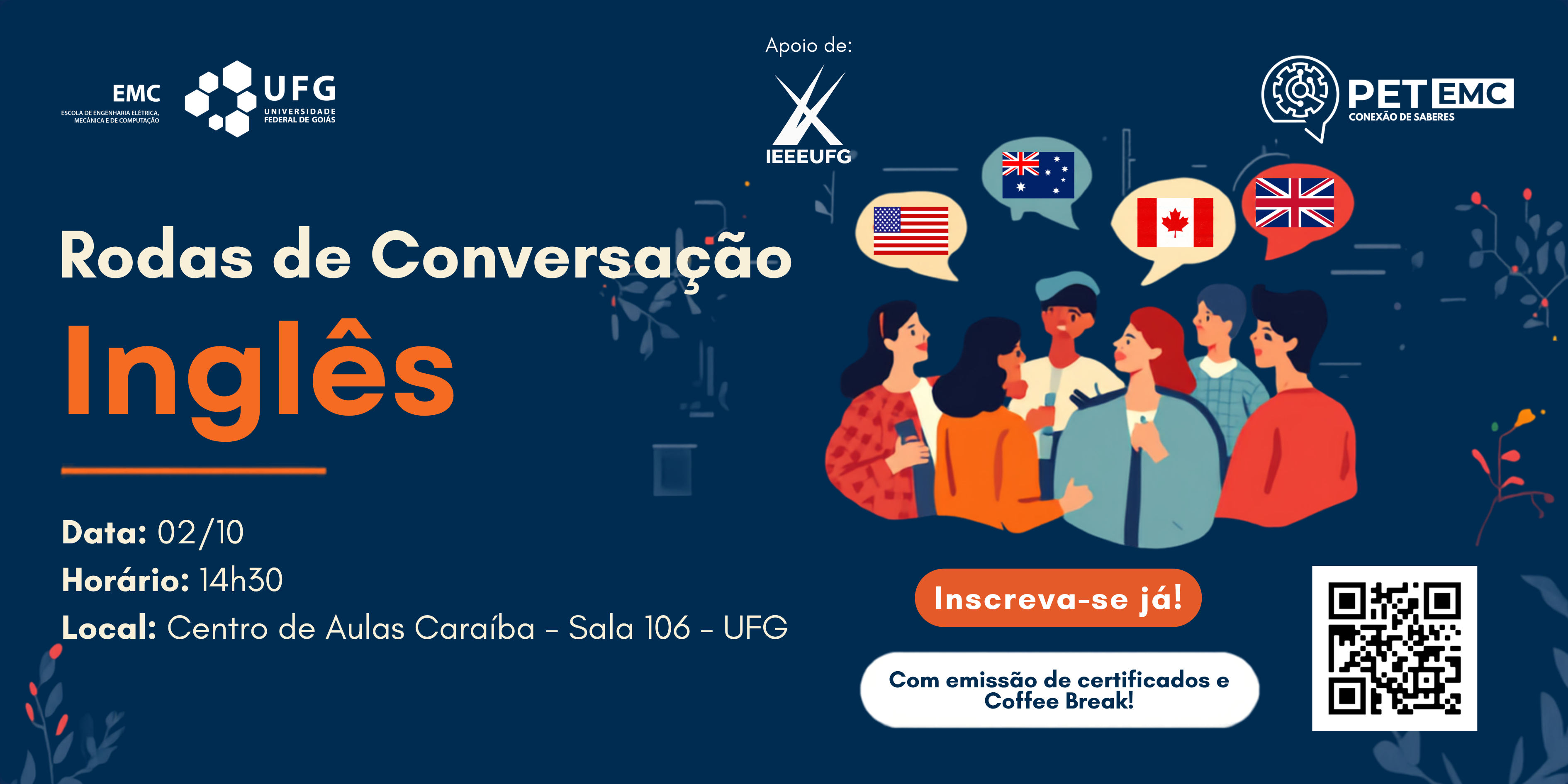 Rodas de Conversação - Inglês - 01/2026