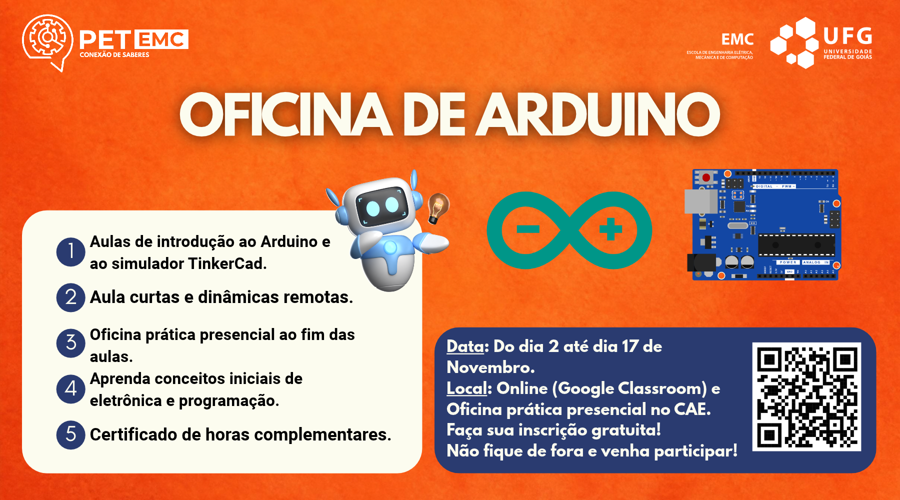 [BANNER] - PET Ensina - Oficina de Arduino