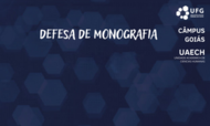 DEFESA DE MONOGRAFIA