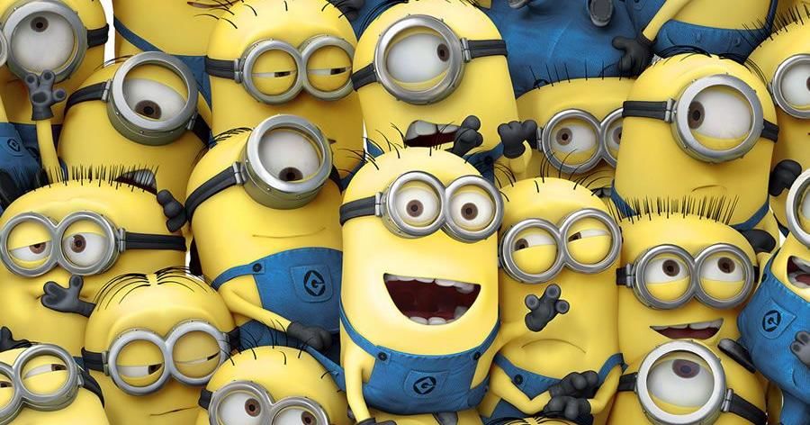Bonecos da Pixar chamados Minions.